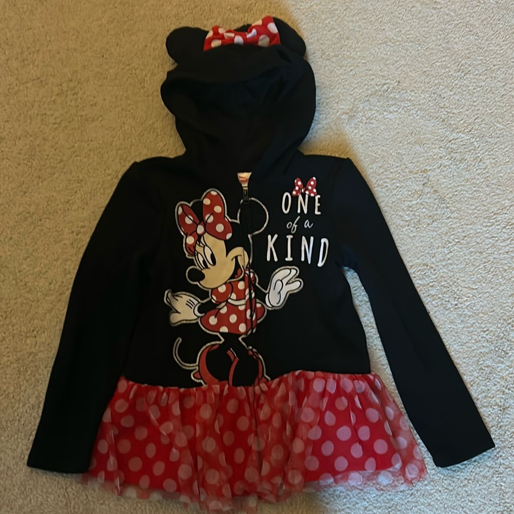 Minnie Mouse zip up sweatshirt